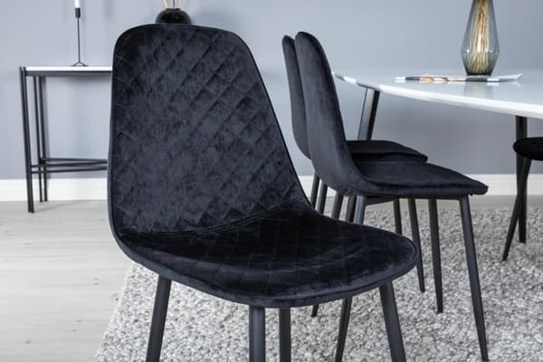 FURNLUX RUOKASALIN TUOLI POLAR MUSTA 44CM