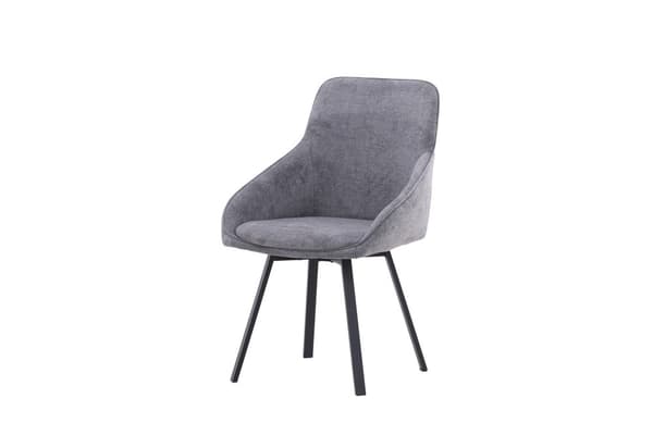 FURNLUX RUOKASALIN TUOLI ROSIE HARMAA & MUSTA 55CM