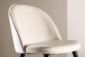 Miniatyrbild 5 av 6: FURNLUX MATSALSSTOL SAMMET BEIGE & SVART 50CM