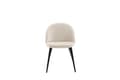 Miniatyrbild 2 av 6: FURNLUX MATSALSSTOL SAMMET BEIGE & SVART 50CM