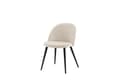Miniatyrbild 1 av 6: FURNLUX MATSALSSTOL SAMMET BEIGE & SVART 50CM