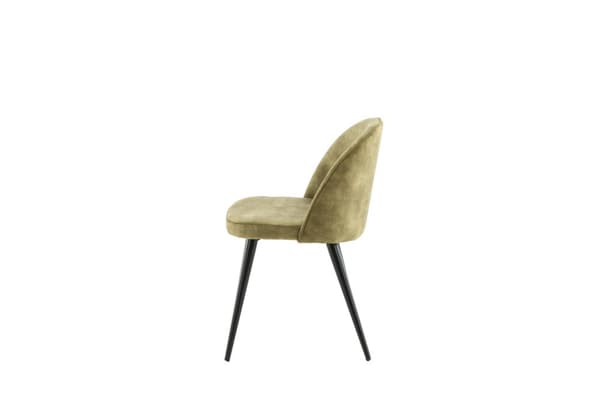 FURNLUX RUOKASALIN TUOLI SAMETTI VIHREÄ & MUSTA 50CM