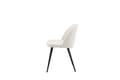 Pikkukuva 3 / 9: FURNLUX RUOKASALIN TUOLI SAMETTI CREME & MUSTA 50CM