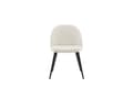 Pikkukuva 2 / 9: FURNLUX RUOKASALIN TUOLI SAMETTI CREME & MUSTA 50CM
