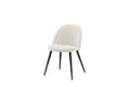 Pikkukuva 1 / 9: FURNLUX RUOKASALIN TUOLI SAMETTI CREME & MUSTA 50CM