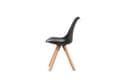 Miniatyrbillede 3 af 7: FURNLUX SPISESTUESTOL ZENO SORT & EG 48CM