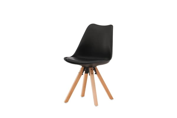 FURNLUX SPISESTUESTOL ZENO SORT & EG 48CM