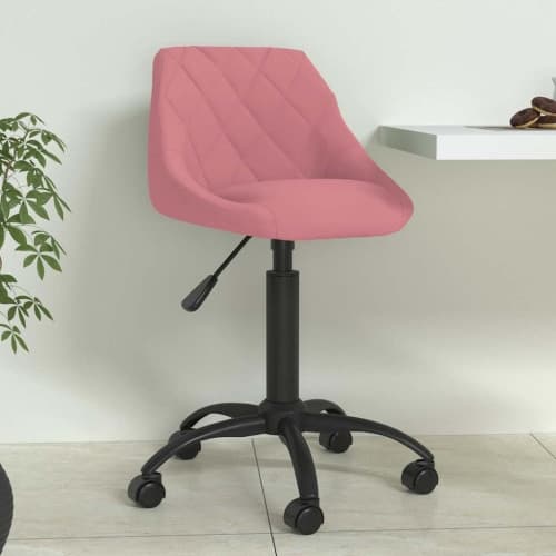 Matstol rosa sammet
