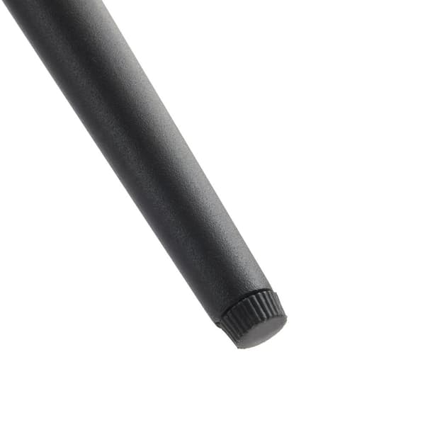 4-pack matstolar med ryggstöd – svarta ergonomiska stolar med metallben för kök och vardagsrum