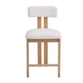 Miniatyrbillede 5 af 11: 6-pak spisebordsstole i blødt plys, ergonomiske stole i moderne stil med træinspirerede metalben – til spisestue, make-up hjørne og stue