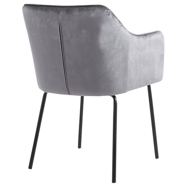 Valia6 spisestuestoler med armlener sett med 6 stk. lysegrå.