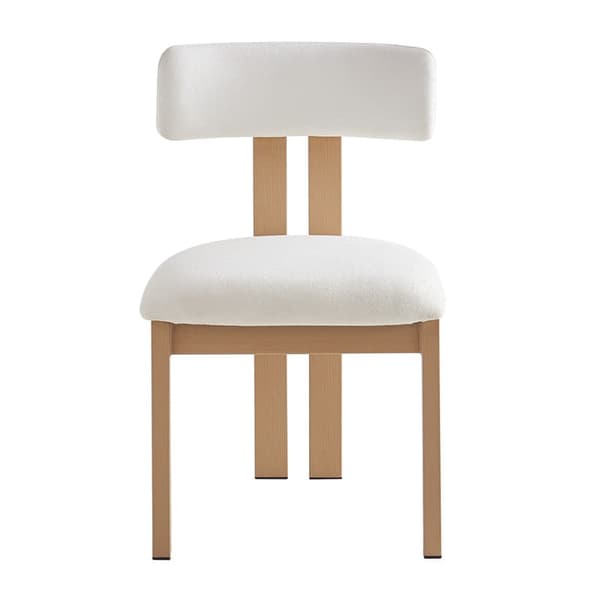 Högkvalitativ matstol med kardborreband, 4 stycken, modern modestol, ergonomisk stol, lyxig stol, träkorn