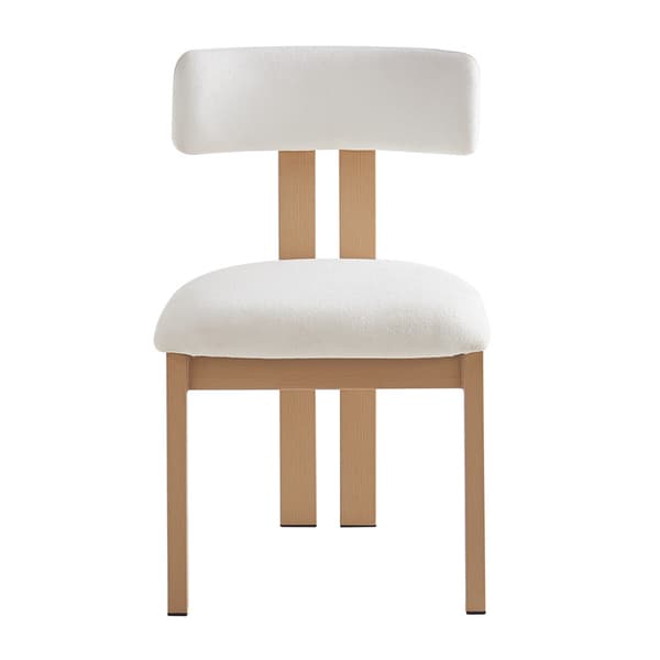 Högkvalitativ matstol med kardborreband, 4 stycken, modern modestol, ergonomisk stol, lyxig stol, träkorn