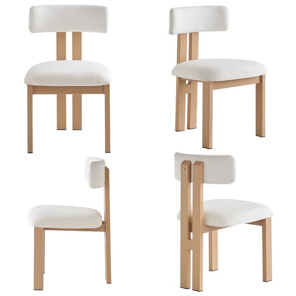 Högkvalitativ matstol med kardborreband, 4 stycken, modern modestol, ergonomisk stol, lyxig stol, träkorn