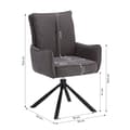 Miniatyrbild 2 av 11: Matsalsstolar Set, 59x93.5x64 cm, Antracit