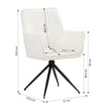 Miniatyrbild 3 av 11: Matsalsstolar Set, 61x92.5x57.5 cm, Vit