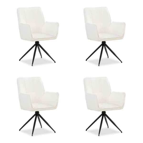 Matsalsstolar Set, 61x92.5x57.5 cm, Vit