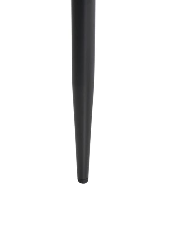 Sett med 2 Spisestoler Off White Polyester Polstring Metallramme Mid-Century Modern Style Spisestoler med Metallrammer