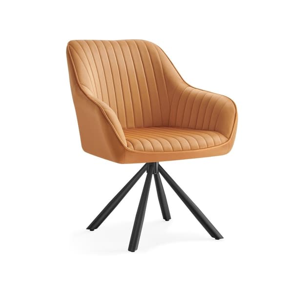 Rootz spisestol med armlæn - fløjls polstret spisestue - stilfuld brun - stålramme - 60x60x81,5 cm - komfort og holdbarhed