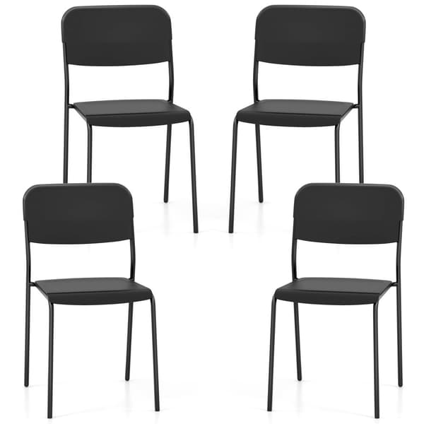 Ruokapöydän tuolit, 19x17.5x32 tuumaa, Musta