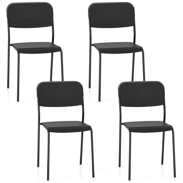 Ruokapöydän tuolit, 19x17.5x32 tuumaa, Musta