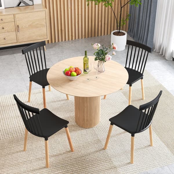 Matstolar, Windsor, 20.5x19x32.5 tum, Svart