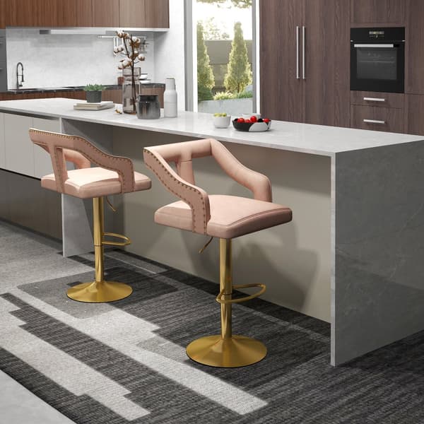 Barstolar, 47x50x89-111 cm, Rosa