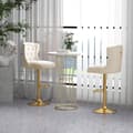 Miniatyrbillede 2 af 8: Barstole, 18x20x38"-46", Beige