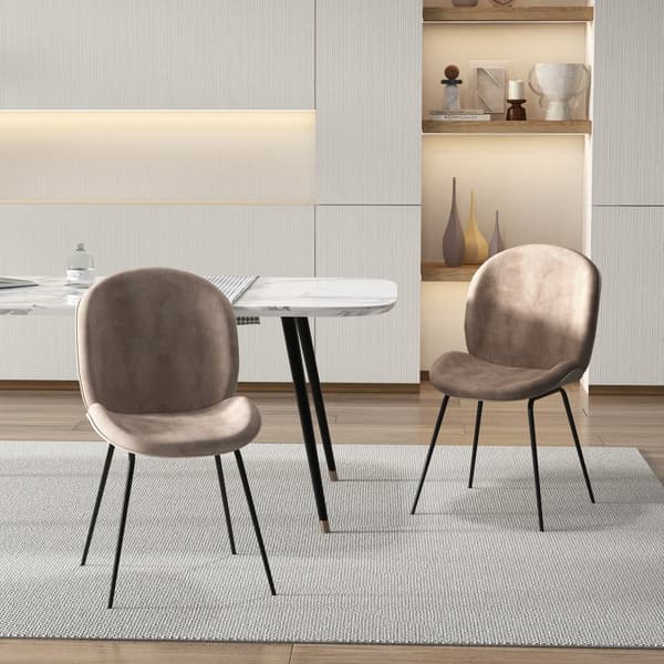 Ruokapöydän tuolit, 19,5x26x34,5 tuumaa, Kahvi