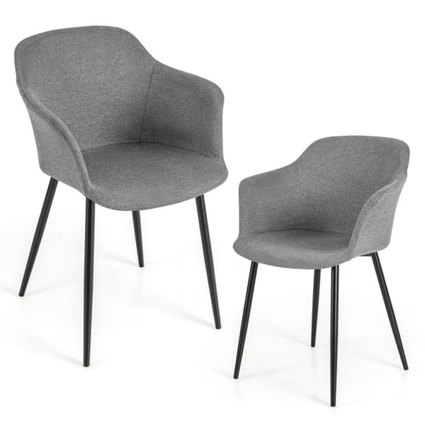 Matstolar, 23,5x21x32,5 tum, Grå