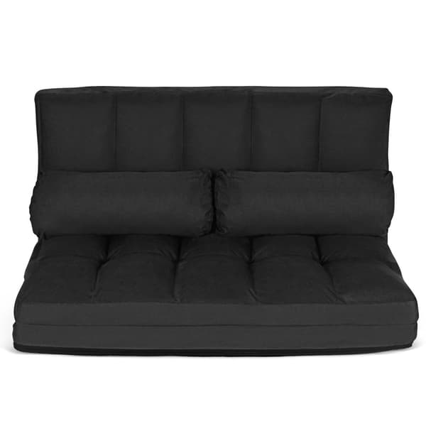 Gulvsofa, 71x44.5x5.5 tommer, Beige/Grå/Blå