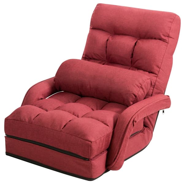Gulvstolsofa, 66,6x21,7 tommer, Rød