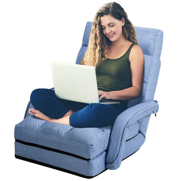 Golvstolsoffa, 66,6x21,7 tum, Blå