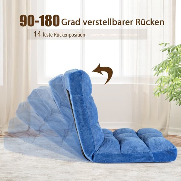 Gulvstol, 105x56x15 cm, Blå