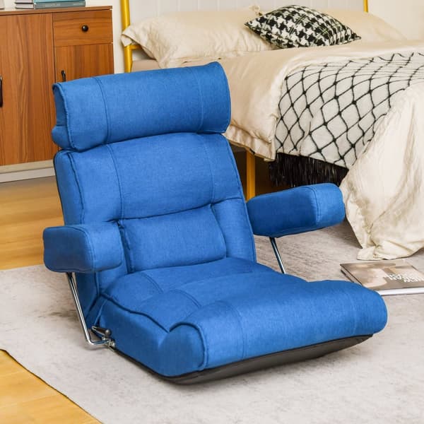 Foldbar Sofa Stol, 80x72x75 cm, Blå