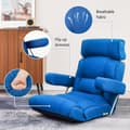 Miniatyrbillede 8 af 8: Foldbar Sofa Stol, 80x72x75 cm, Blå