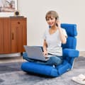 Miniatyrbillede 2 af 8: Foldbar Sofa Stol, 80x72x75 cm, Blå