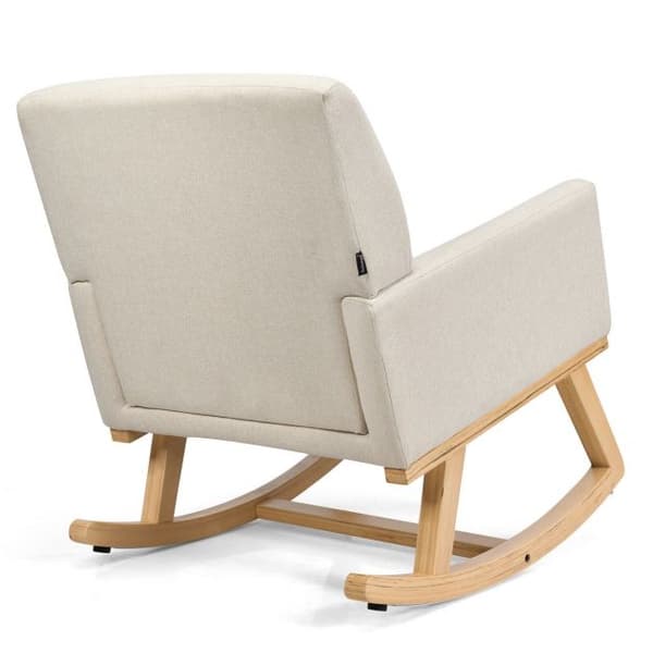Fåtölj med gungfunktion, 67x80x85 cm, Beige