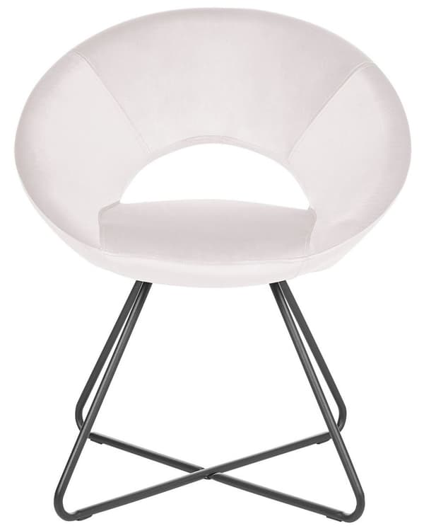 RACHEL Velvet Spisestol Off-white Lumarko!