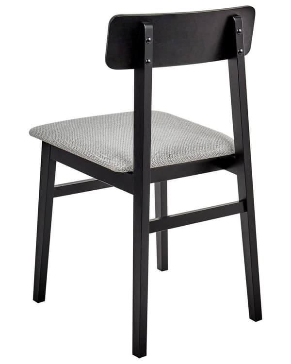 Set med 2 STACY Matstolar Trä Ljusgrå Lumarko!