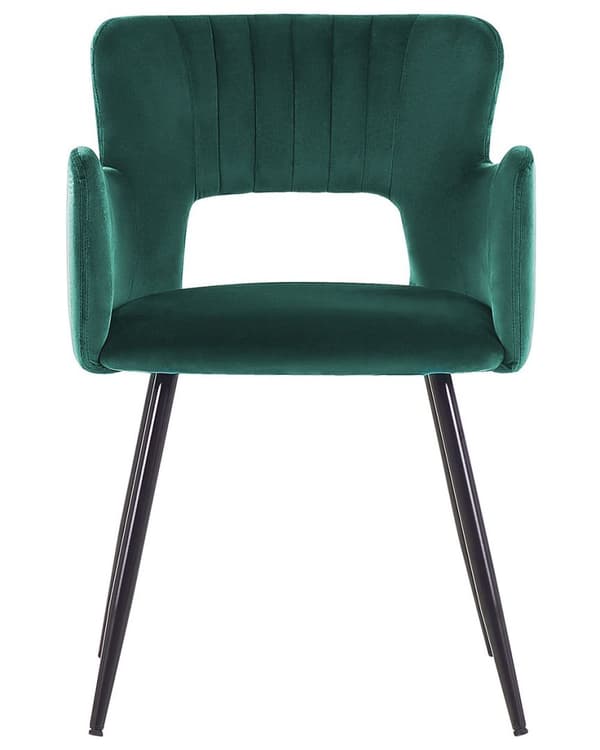 Set med 2 SANILAC Emerald Velvet matstolar Lumarko!