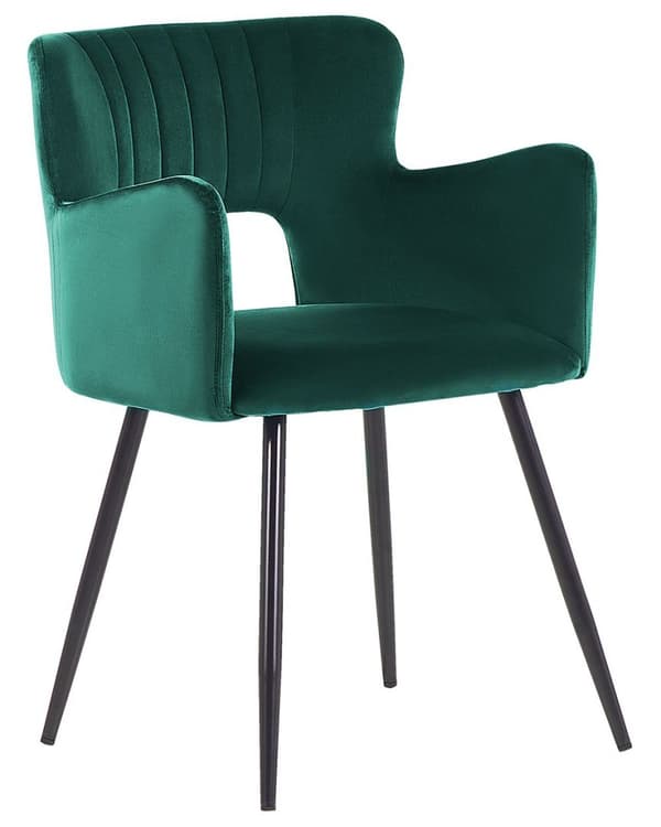 Set med 2 SANILAC Emerald Velvet matstolar Lumarko!