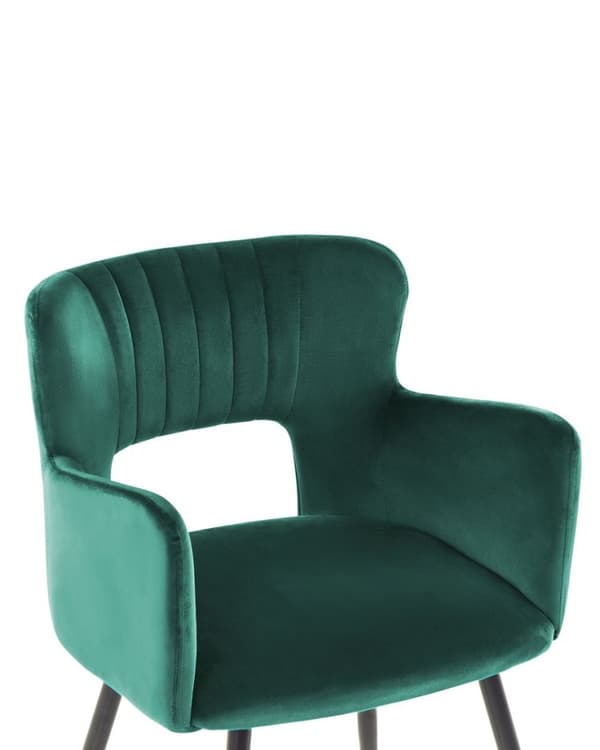 Set med 2 SANILAC Emerald Velvet matstolar Lumarko!