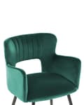 Miniatyrbild 6 av 9: Set med 2 SANILAC Emerald Velvet matstolar Lumarko!