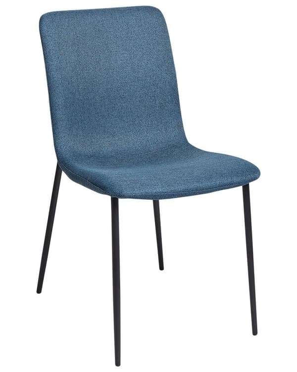 Set med 4 GLENDIVE matstolar mörkblå Lumarko!