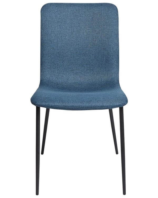 Set med 4 GLENDIVE matstolar mörkblå Lumarko!