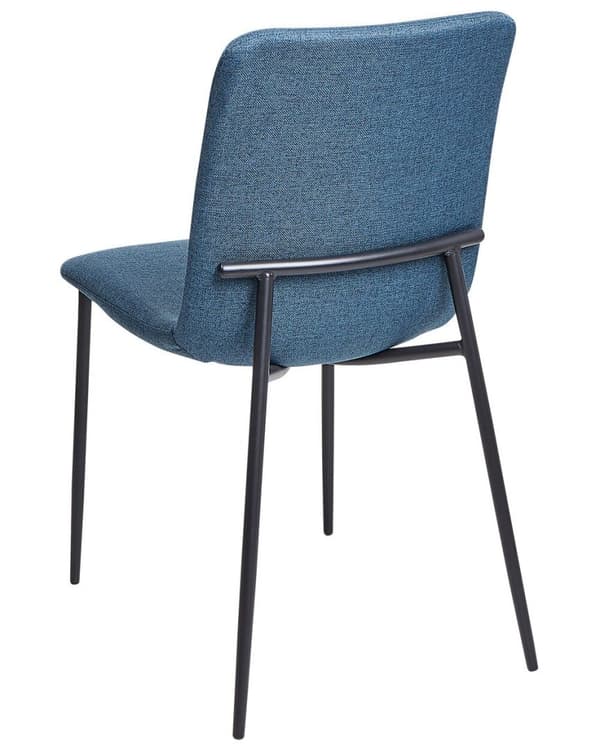 Set med 4 GLENDIVE matstolar mörkblå Lumarko!
