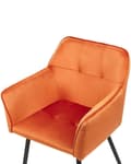 Miniatyrbild 6 av 9: Matstolar i sammet, set om 2, orange, JASMIN Lumarko!