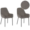 Pikkukuva 1 / 10: 2 kpl LOVERNA Corduroy Grey Lumarko -ruokatuolia!