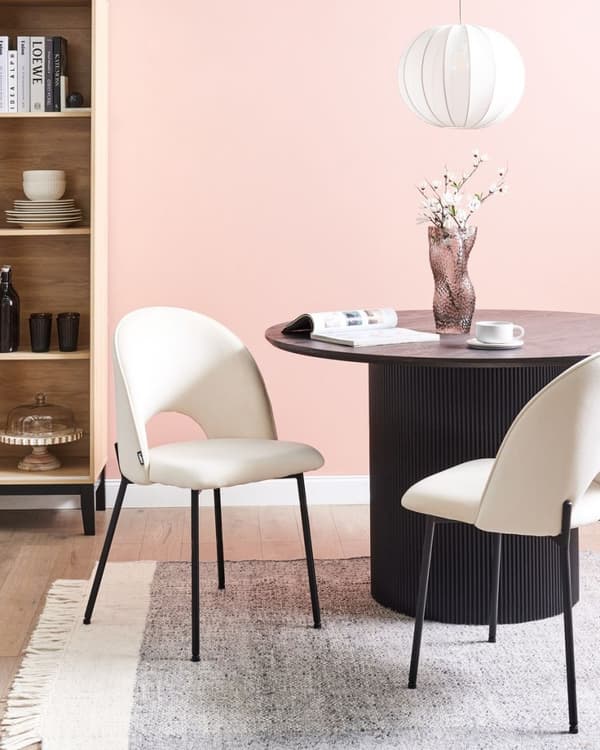2 kpl COVELO vaaleanbeige Lumarko ruokatuolin setti!